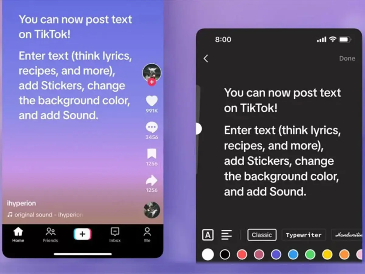 رقیبی جدید برای توییتر؛ تیک‌تاک از قابلیت انتشار پست‌های متنی رونمایی کرد