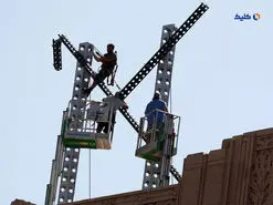 لوگوی درخشان X از بالای ساختمان اصلی توییتر برداشته شد