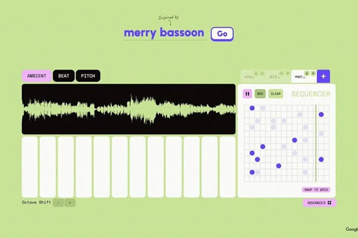 با هوش مصنوعی جدید گوگل می‌توانید با بیش از 100 ساز مختلف، موسیقی بسازید