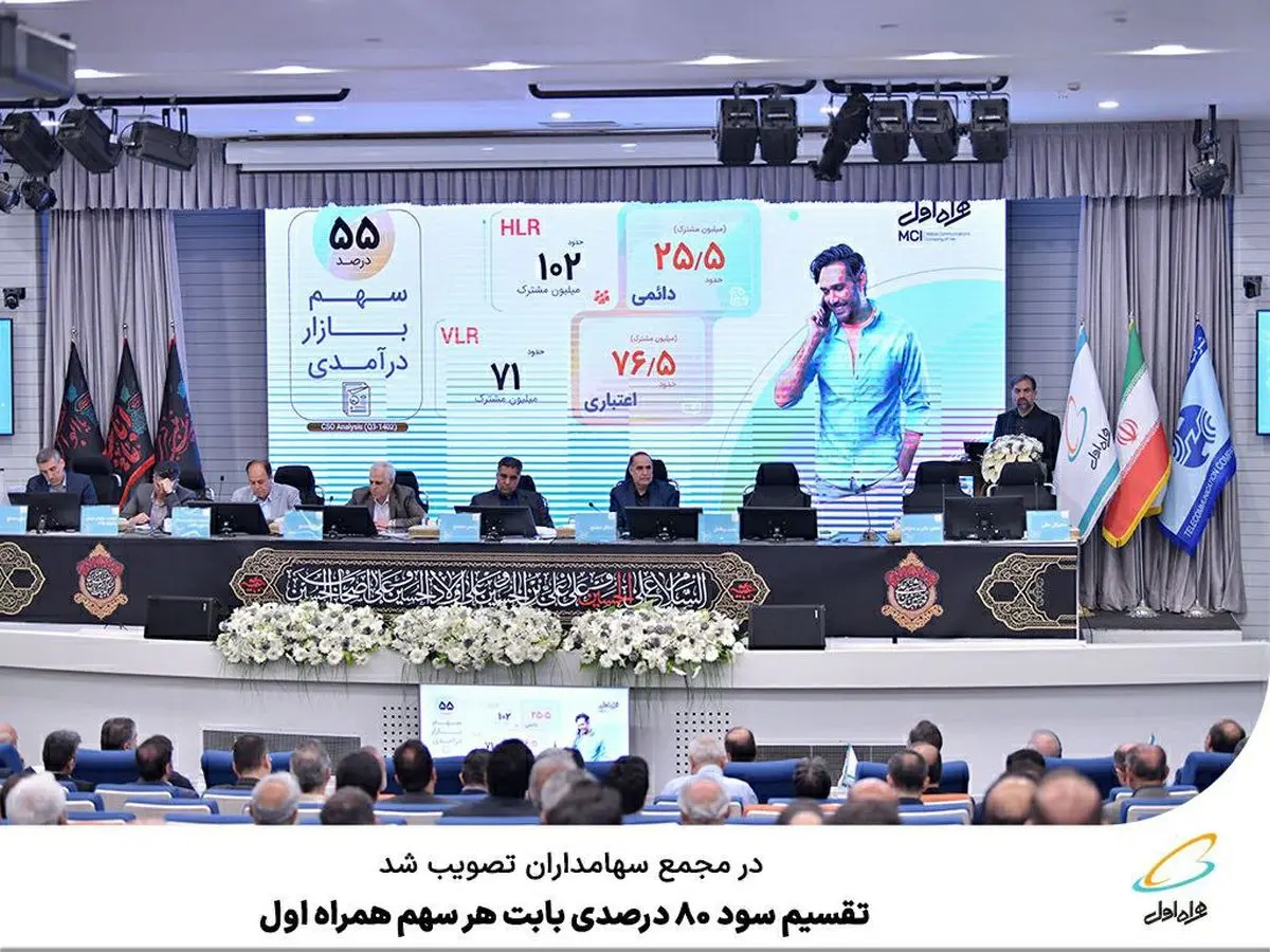 تواق سهامداران همراه اول با تقسیم سود 80 درصدی