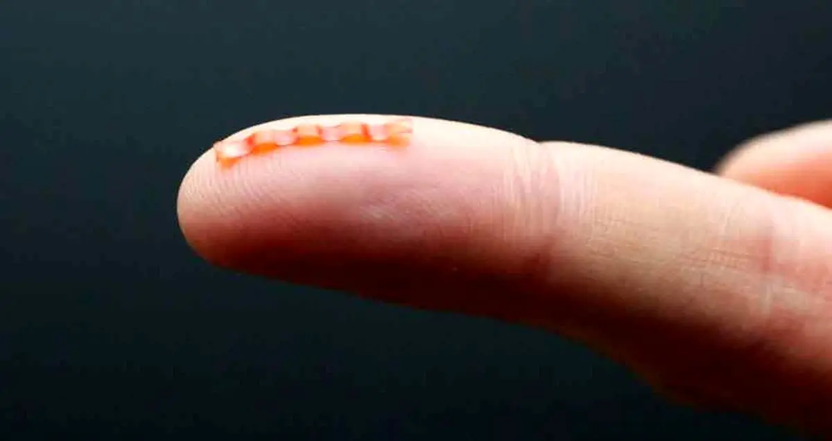 کرم رباتیکی که با نور شارژ می شود