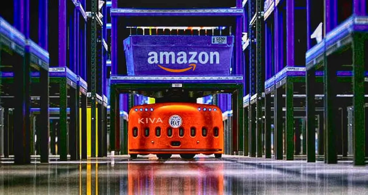ربات ها، عامل اخراج کارکنان بخش توزیع آمازون