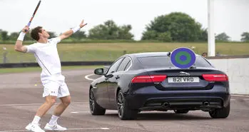 تماشا کنید؛ چالش جالب تنیسور معروف و جگوار