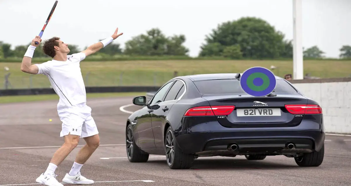 تماشا کنید؛ چالش جالب تنیسور معروف و جگوار