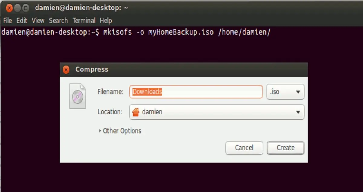 چگونه یک فایل ISO در لینوکس ایجاد کنیم؟