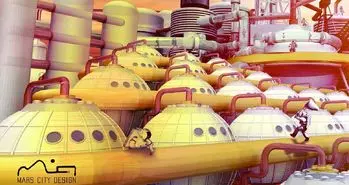 طراحی شهر مریخی چگونه است؟