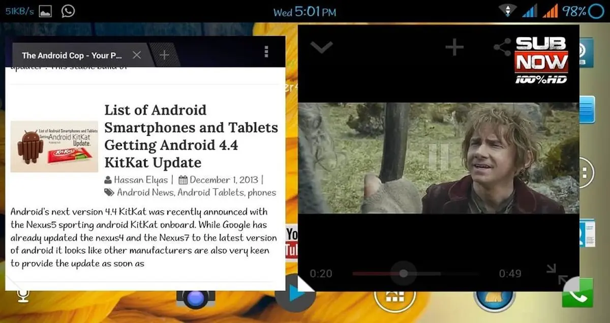 چگونه چند اپلیکیشن اندروید را در چند پنجره شناور اجرا کنیم؟