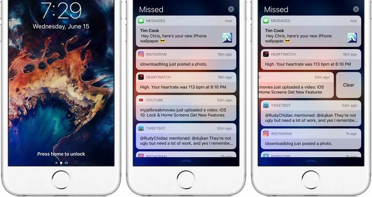 آشنایی و نحوه کار با ویجت ها در iOS 10