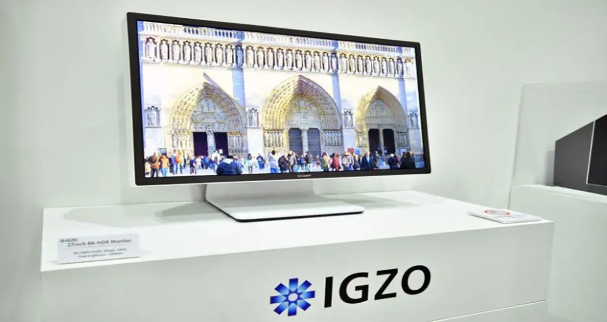 رونمایی شارپ از فناوری IGZO و مانیتور ۲۷ اینچی با دقت ۸K