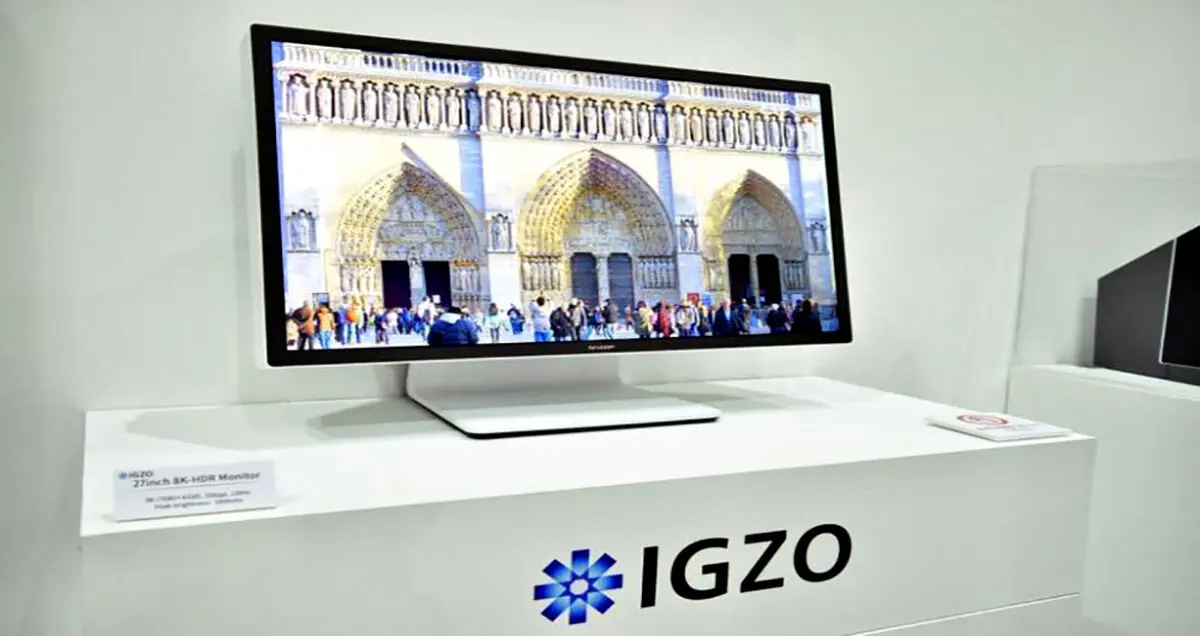رونمایی شارپ از فناوری IGZO و مانیتور ۲۷ اینچی با دقت ۸K