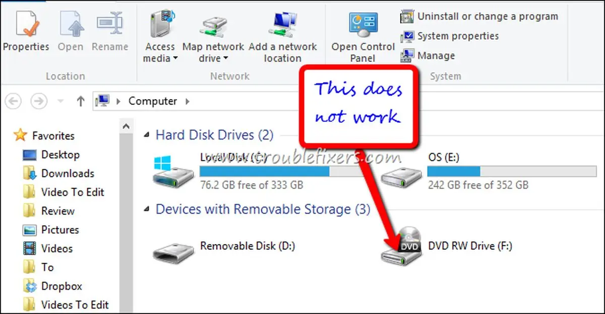 چگونه آیکون ناپدید شده درایو CD یا DVD را در ویندوز بازگردانی کنیم؟