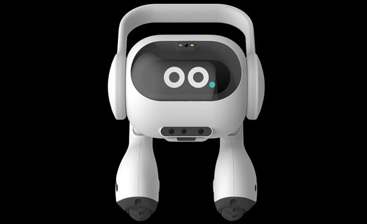 ال‌جی از یک ربات دوپای کوچک برای مراقبت از حیوانات خانگی رونمایی کرد
