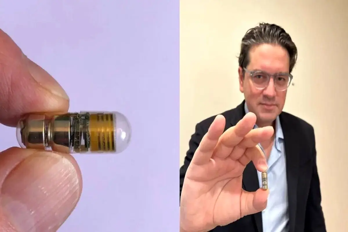 نظارت بر علائم حیاتی با حسگر قابل بلعیدن
