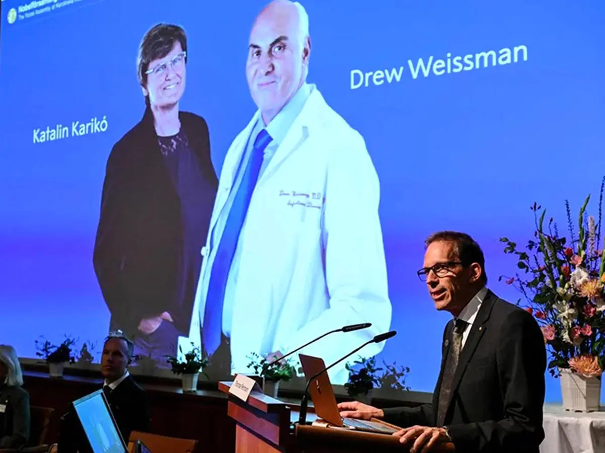 جایزه نوبل پزشکی 2023 به پایه‌گذاران واکسن mRNA کرونا رسید