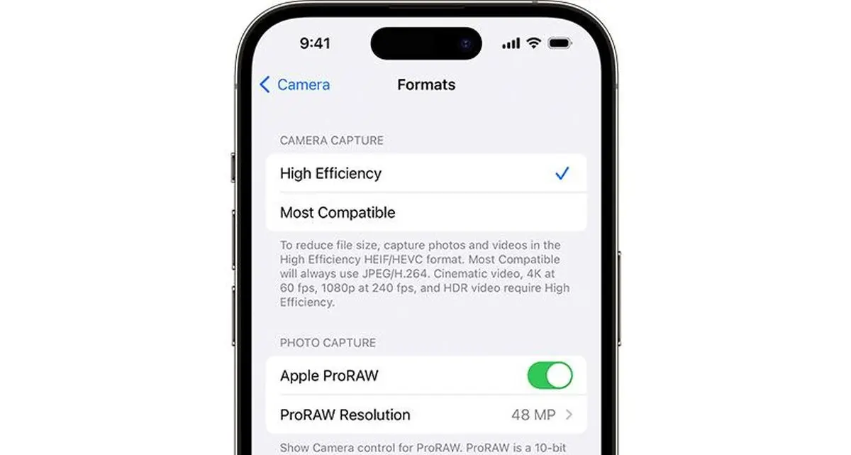 آموزش استفاده از دوربین 48 مگاپیکسلی در آیفون 15