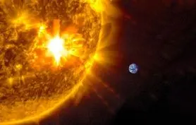 خورشید برق زمین را قطع می کند