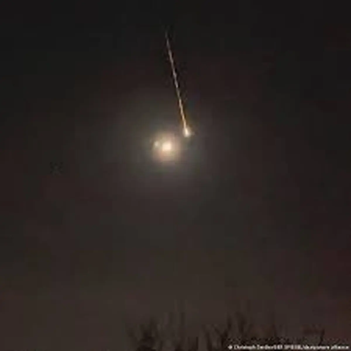 شهاب سنگی که آسمان برلین را روشن کرد