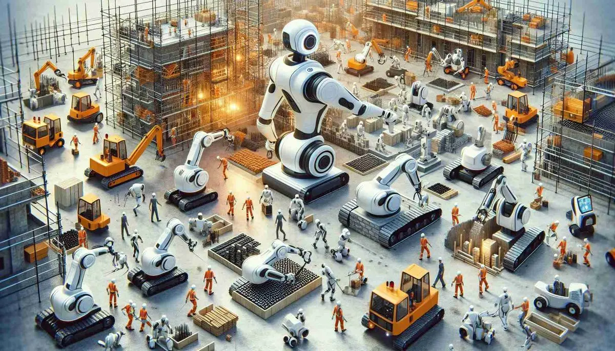 رباتها جای کارگران ساختمانی را گرفتند