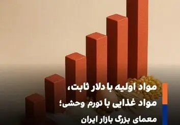 از دلار ترجیحی تا گرانی افسارگسیخته؛ آشفتگی در بازار مواد غذایی عمیق‌تر شد»
