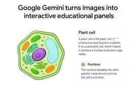 گوگل جمینای جدید؛ از تصویر ساده تا پنل آموزشی تعاملی