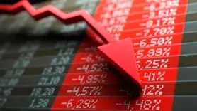 بازار سهام کاهشی ماند