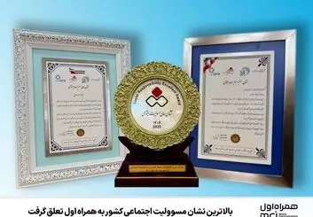 همراه اول، عالی‌ترین نشان مسئولیت اجتماعی ایران را کسب کرد